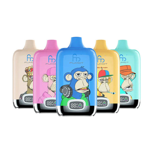 FUMOT DIGITAL BOX 12000 - 20mL, 5% Nic Salt, 16 Flavors, LED Display