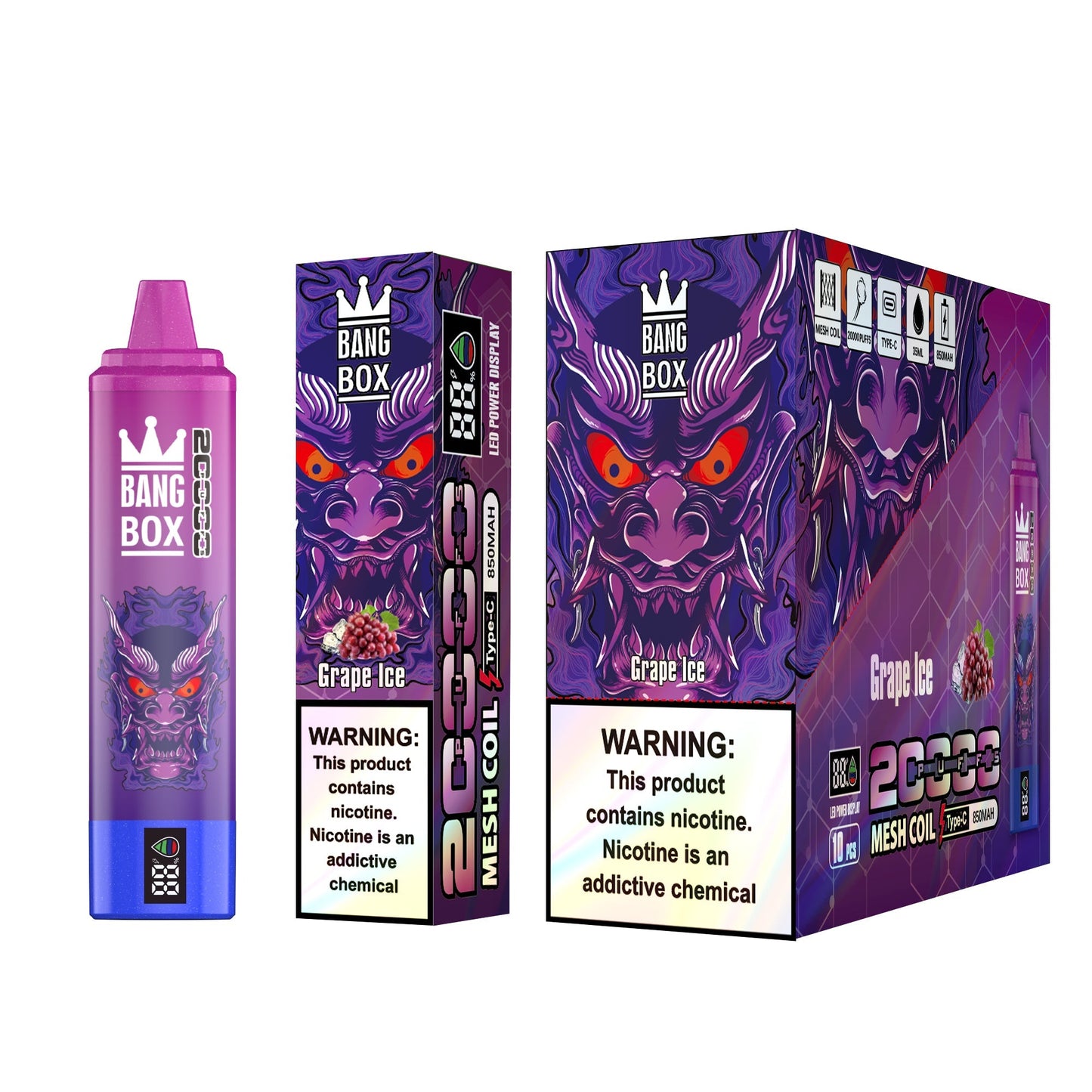 BANGBOX 20000 Puffs Disposable Vape Wholesale-850mAh Battery, 35ml E-liquid, Multiple Nicotine 12 Flavors