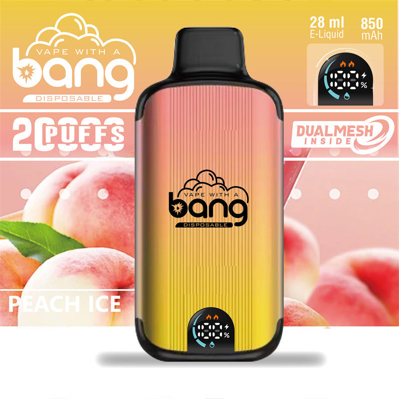 Bang 20000 Puffs Vape 20K Disposable Vape Pen E Cigarette Prefilled025ml 650mAh Disposable Vape 16 Flavors