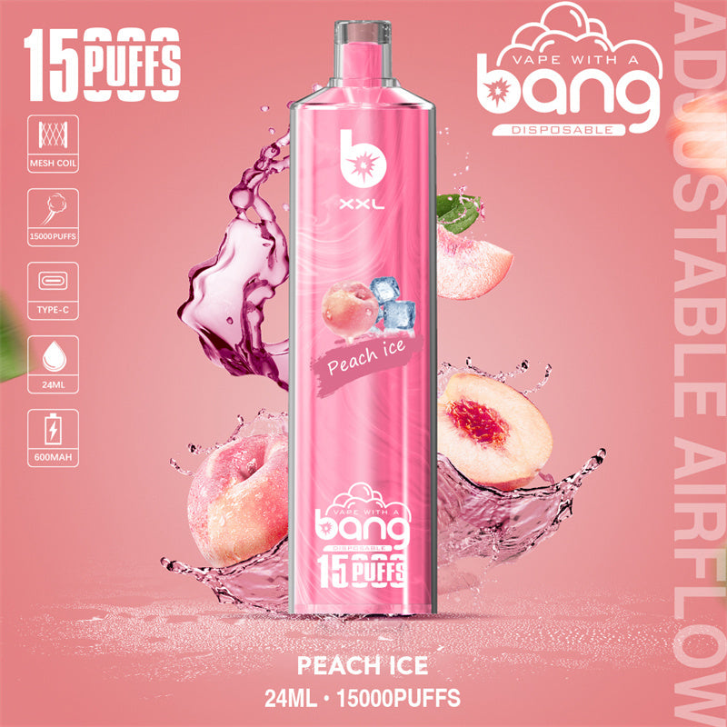 Bang SHISHA 15000 Puffs Disposable Vape – 23ml Capacity, 20 Flavors, 600mAh Battery