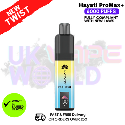 Blueberry Cherry Cranberry Hayati Pro Max Plus 6000Puff Kit