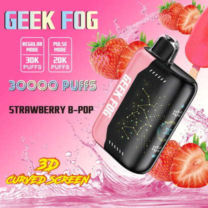 Dual Mesh Coil Disposable Vape - LED Display, 12 Flavors, Rechargeable