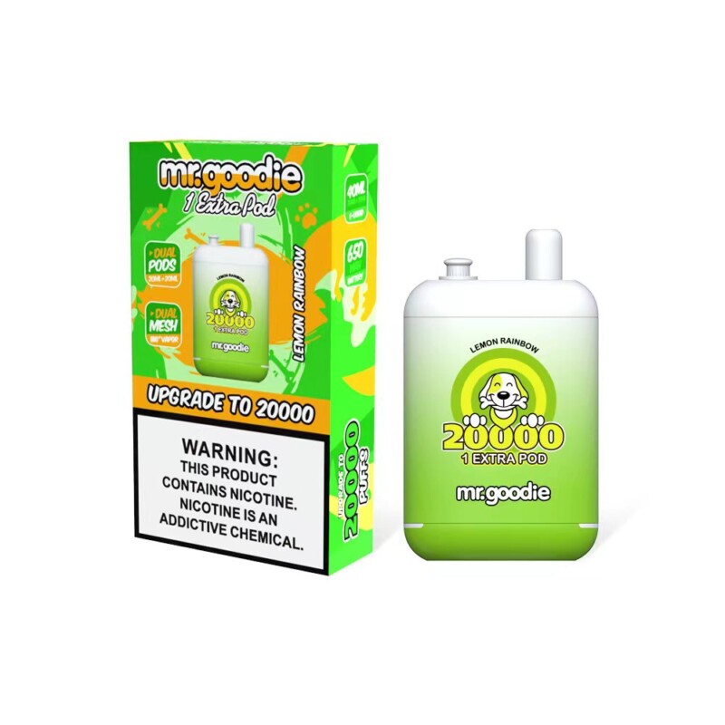 Mr.Goodie 20000 Puffs Vape - 40ml E-liquid, 2%-5% Nicotine, 12 Flavors