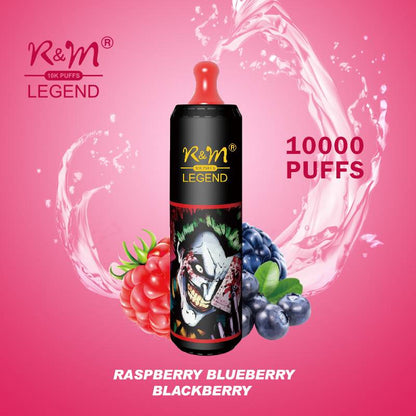 R&M Vape 10000K puffs  Disposable 20ML 850mah 19 Flavor Portable Stylish High-quality E-lectronic c igarette Vape E-liquid V aporizer Pod system Include Nicotine
