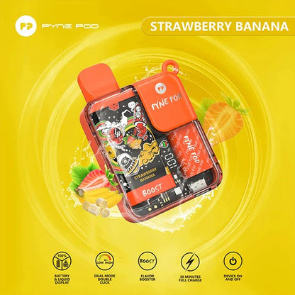 PACK OF 5 PC OFFER - Pynepod 8500 Puffs Disposable Vape 16 Flavors 20mg Nico 2ML Battery Display 550mAh battery