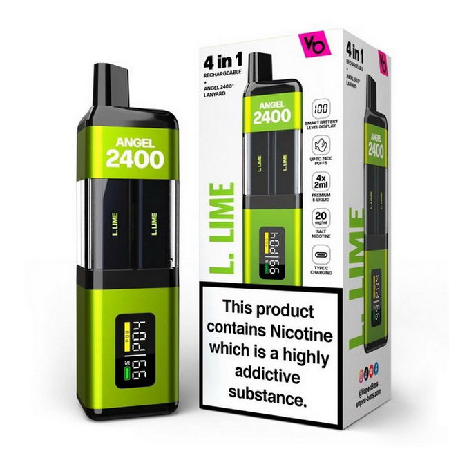 Vapes Bars Angel 4 in 1 2400 Rechargeable Vape Kit