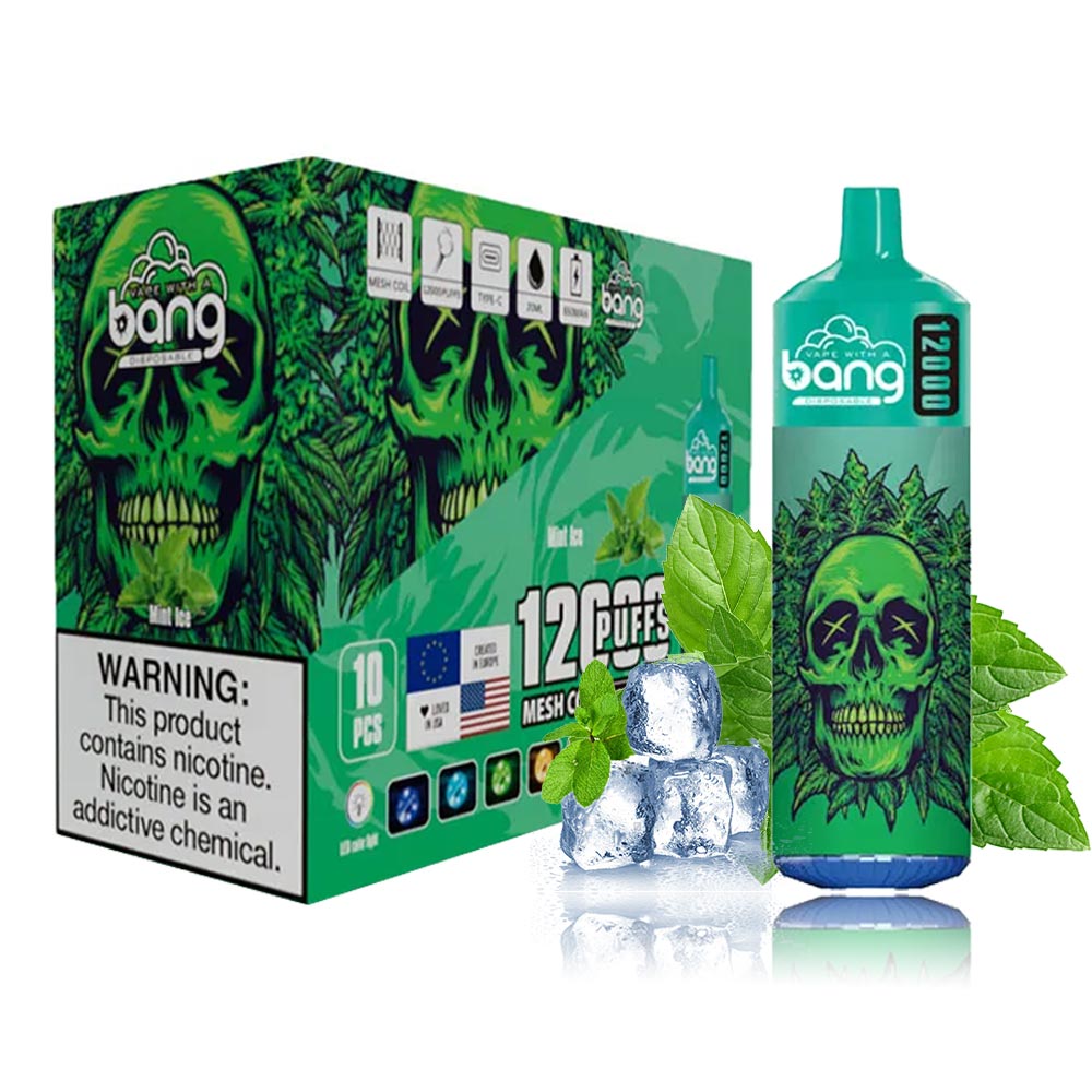 Vape 12k Bang Box 12000 Puffs disposable vapor popular in France Poland-650mAh Battery, 23ml E-liquid, Multiple Nicotine 20 Flavors