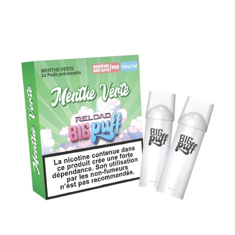 BIG PUFF Reload - Pack de 2 Cartouches 2 ml 600 Puffs