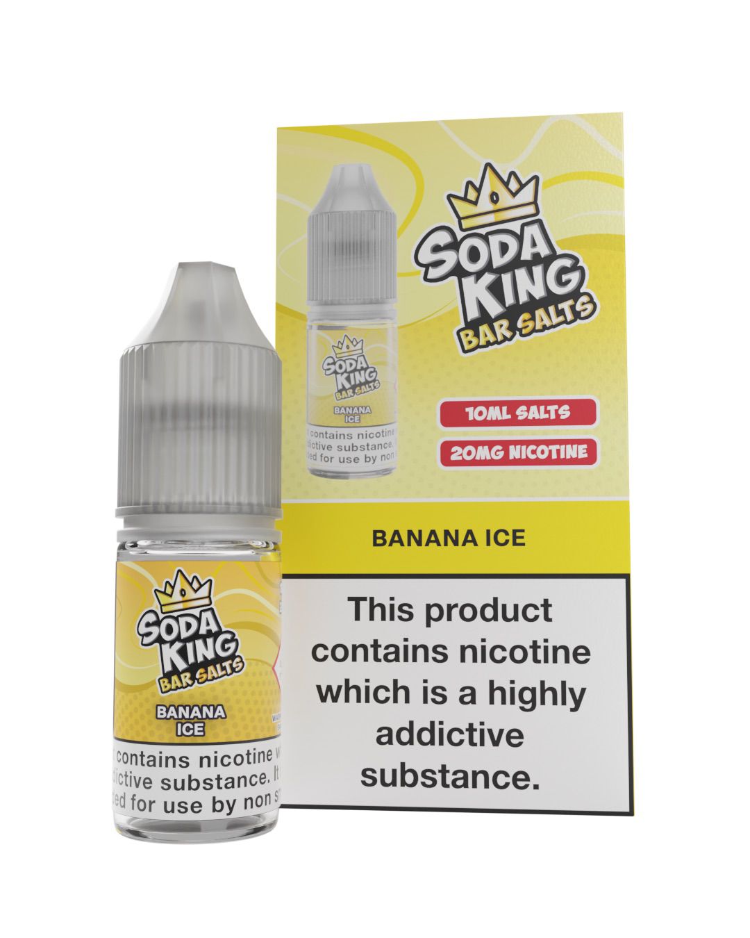 Pack of 10 Soda King Bar Nic Salts 10mg/20mg 10 ML TPD UK