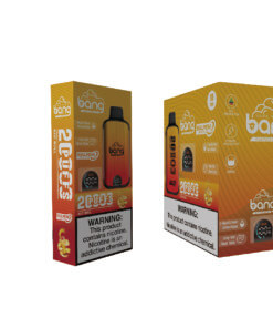Bang 20000 Puffs LED Display Disposable Vape Bang King Double Crystal 20000 Puffs Vape 20K Disposable Vape Pen E Cigarette Prefilled-650mAh Battery, 25ml E-liquid, Multiple Nicotine 12 Flavors